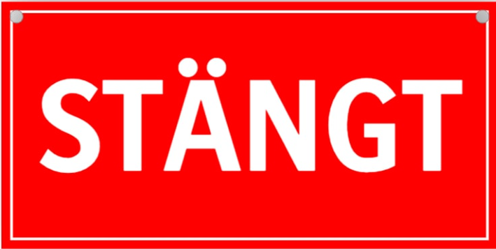 Reception/Shop har stängt onsdag 18/2